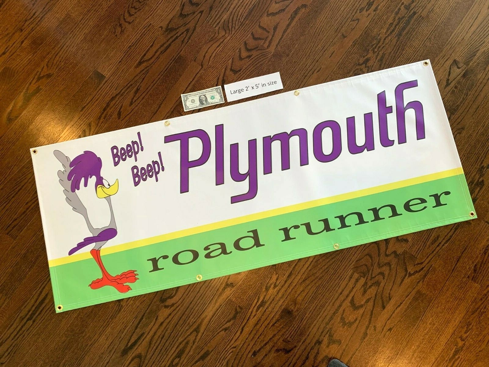 PLYMOUTH ROAD RUNNER Garage Banner Sign (Large 2'x5')
