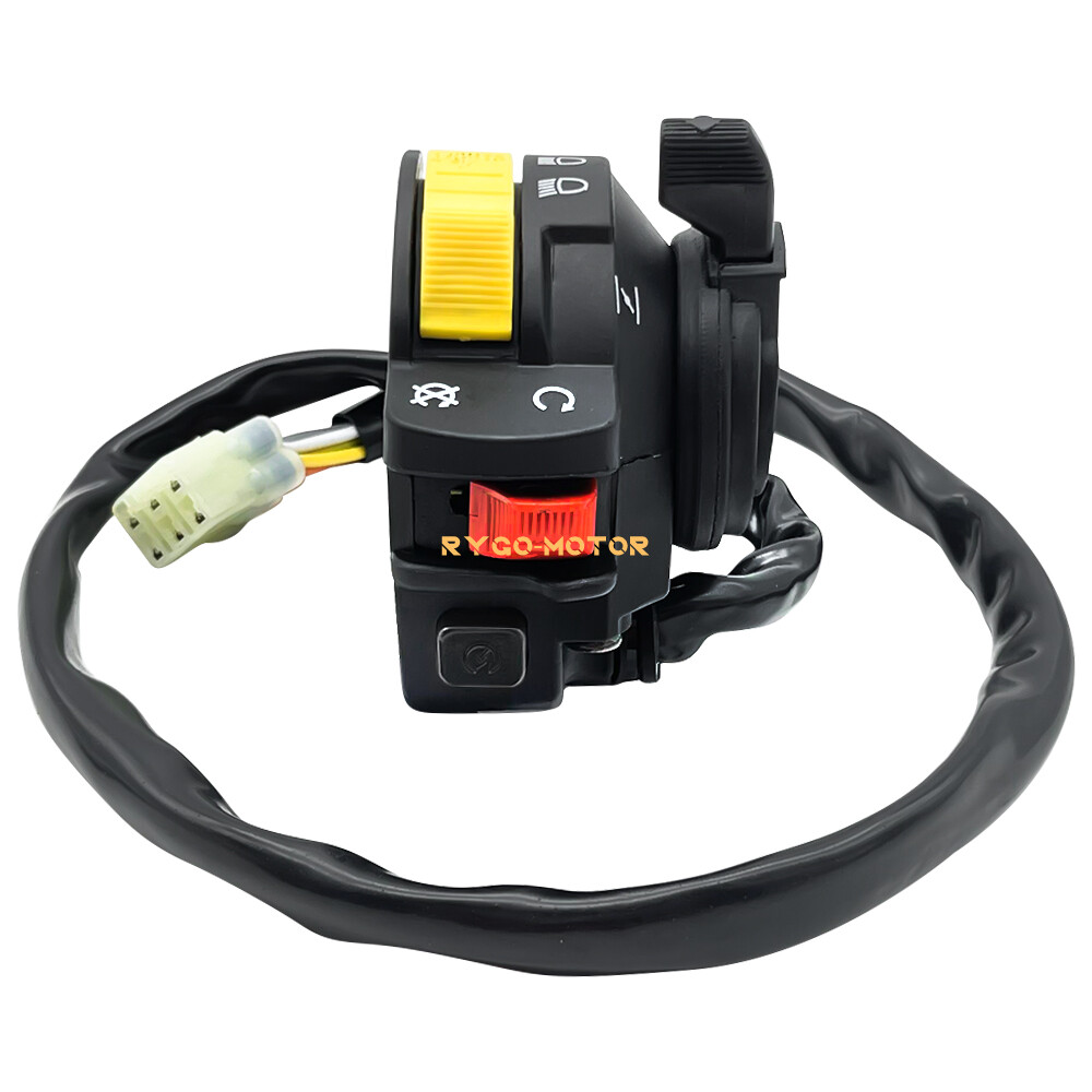Left Handlebar Switch Start Stop Headlight for Suzuki Quadmaster Quadrunner 500