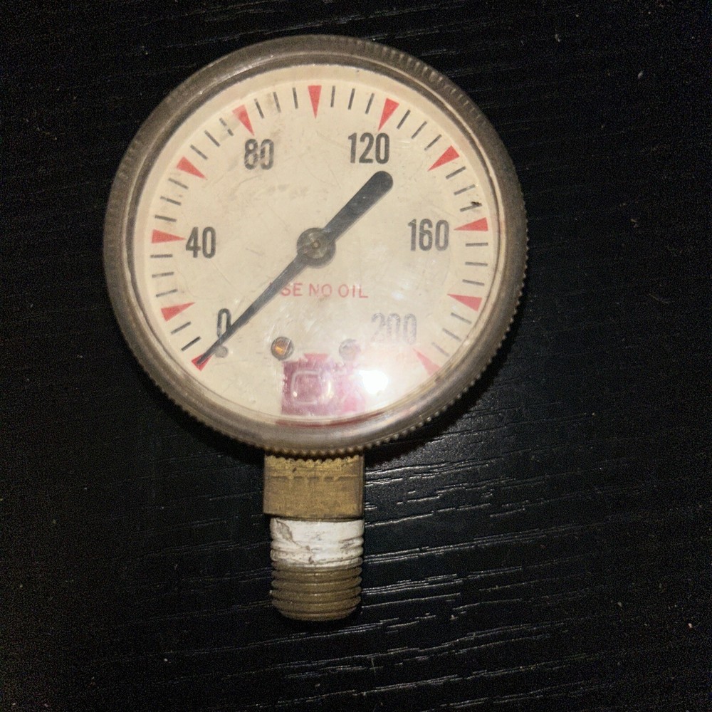 GAUGE High Pressure BRASS 200 Gas  Meter