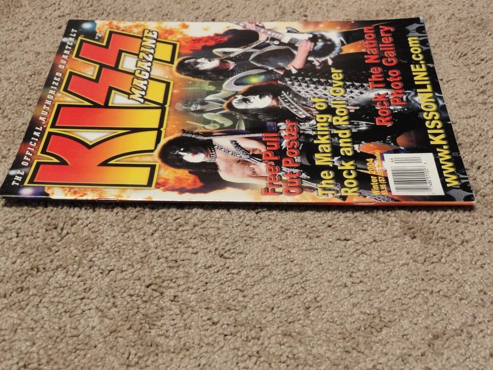 KISS Official Authorized Quarterly Magazine Issues 1 thru 5 with Posters HTF