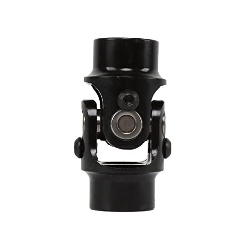 3/4" Smooth x 3/4" Smooth Round Bore BLACK Steering U Joint Coupler