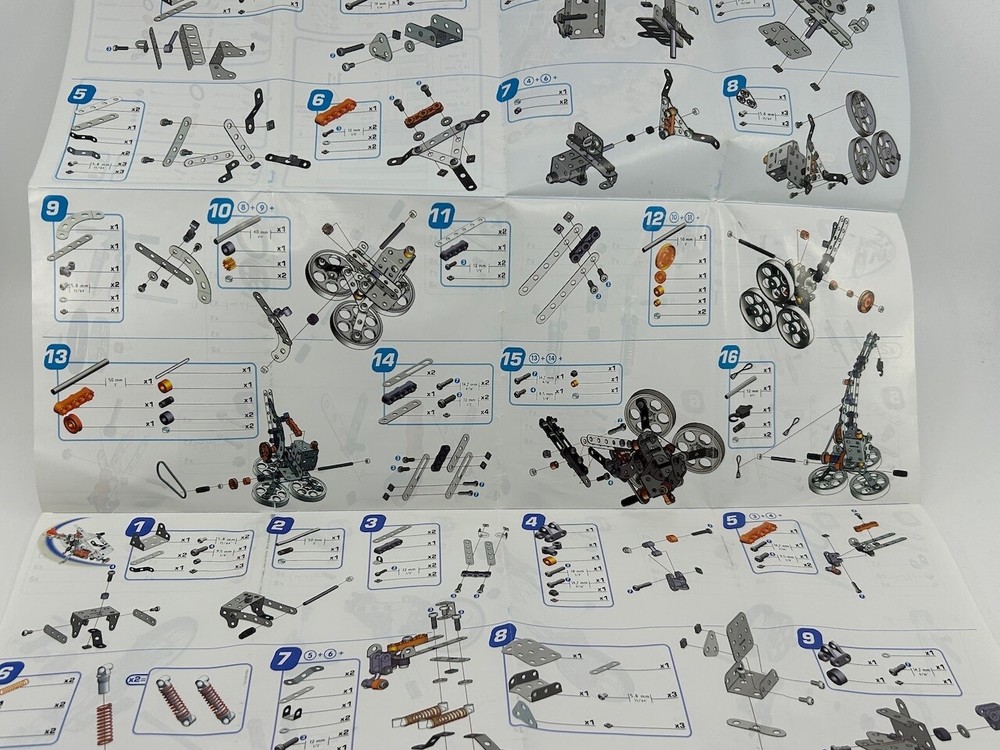 Instruction Guide for Meccano Multi-Models Bicycle (Erector) Model #3501