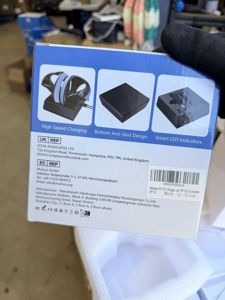 PS VR2 Charging Station Dock for Sony PSVR2 Sense Controllers Magnetic LED