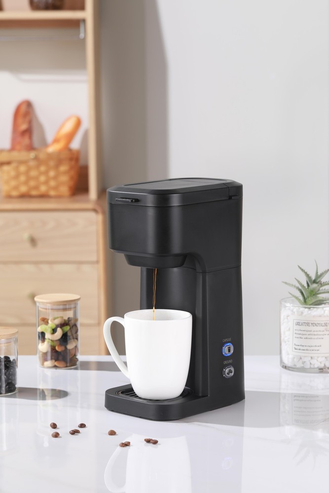 Black Matte Single Serve Coffee Maker