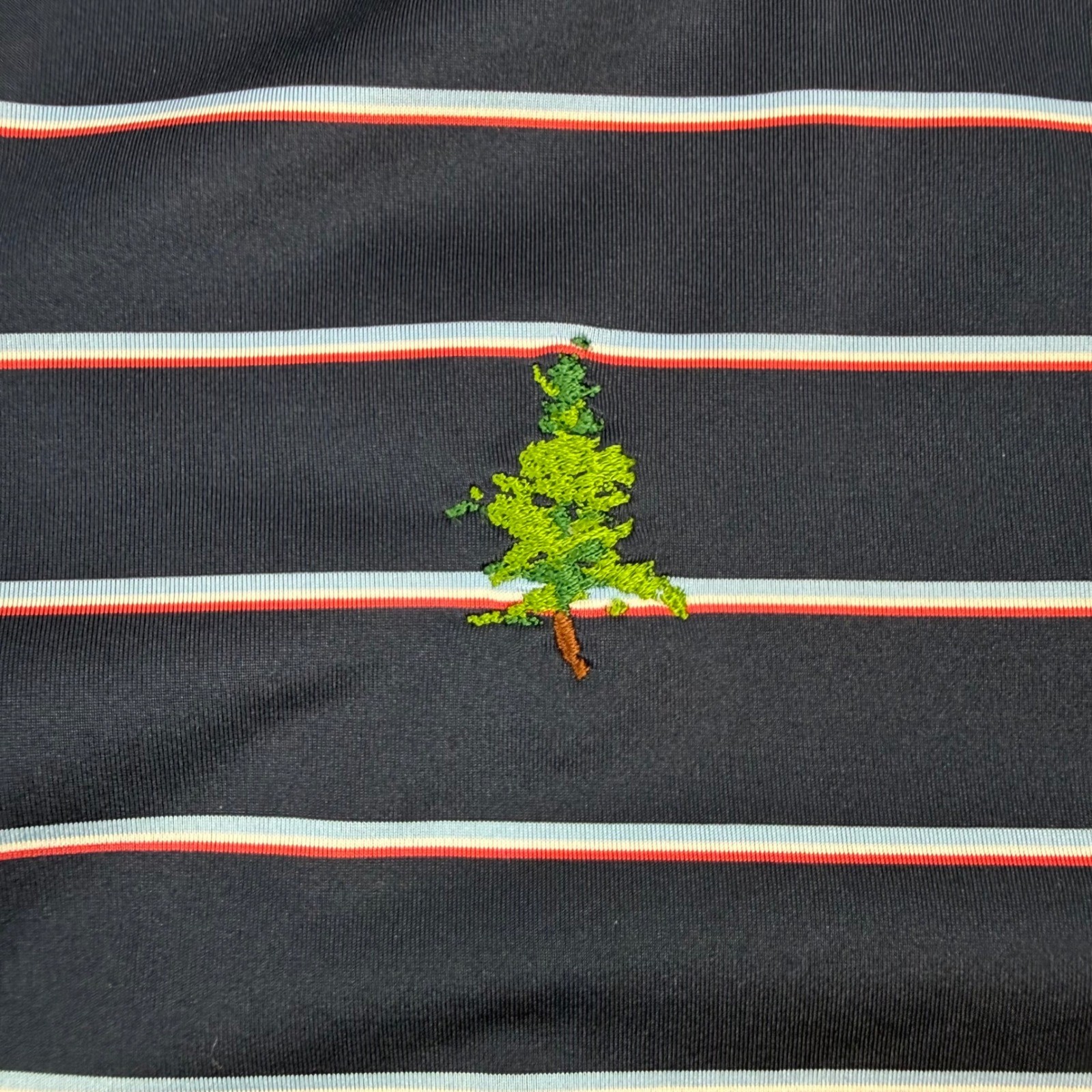 RLX Ralph Lauren Men's Golf Polo Shirt Navy Stripe Size M