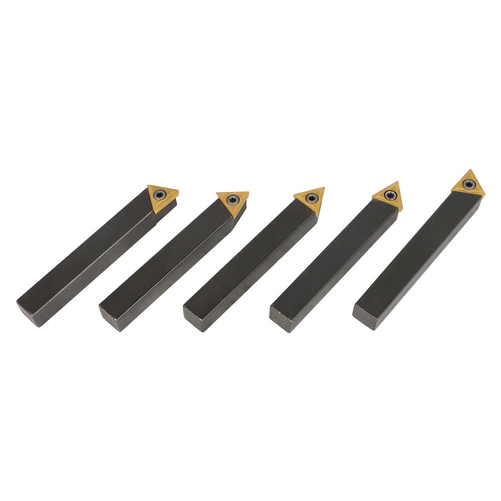 5 Pack 1/2" Carbide Indexable Turning Tool Lathe Tool Bit With Carbide Inserts