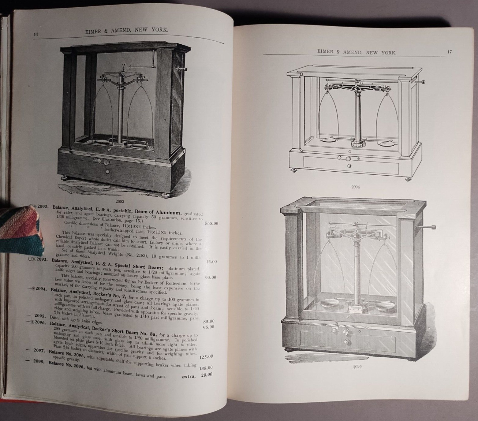 1910 Eimer & Amend Chemical Assay Laboratory Apparatus Supplies Catalog S-12