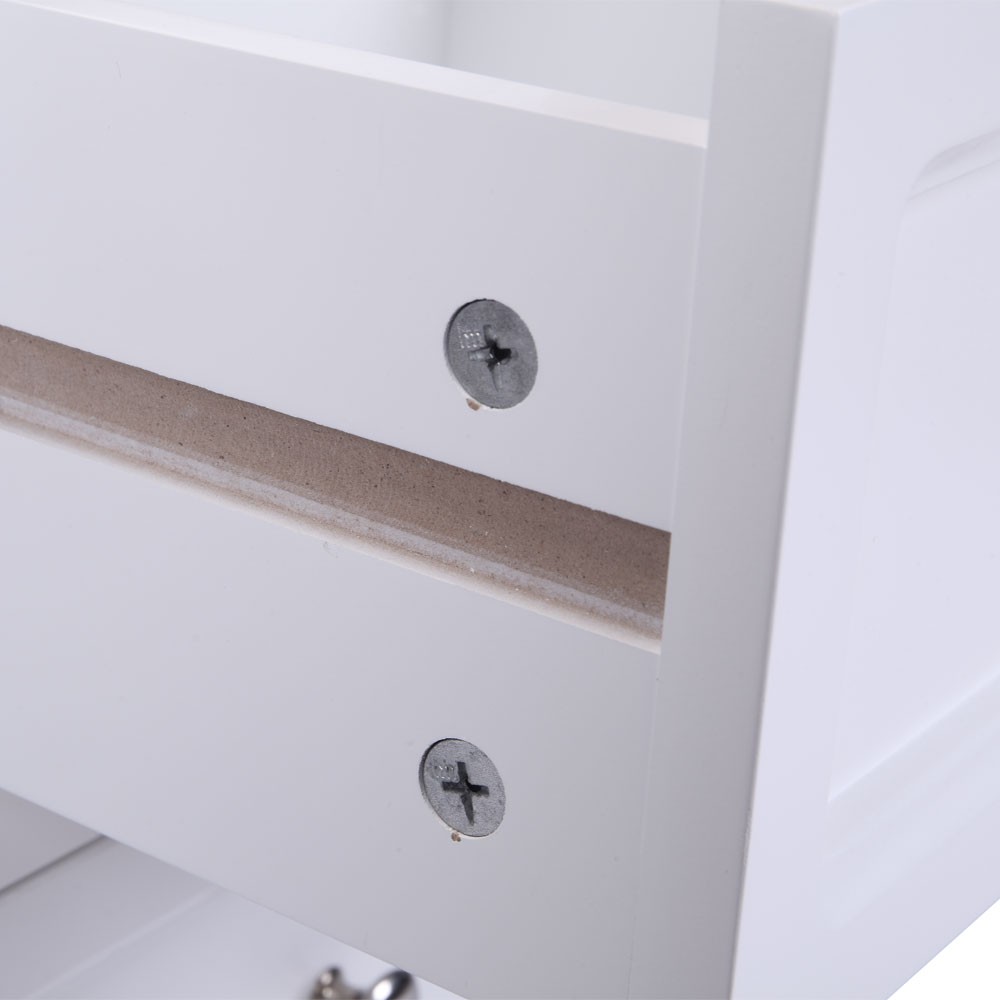 【Old Code：28731413】Country Style Two-Tier Night Table Large Size White