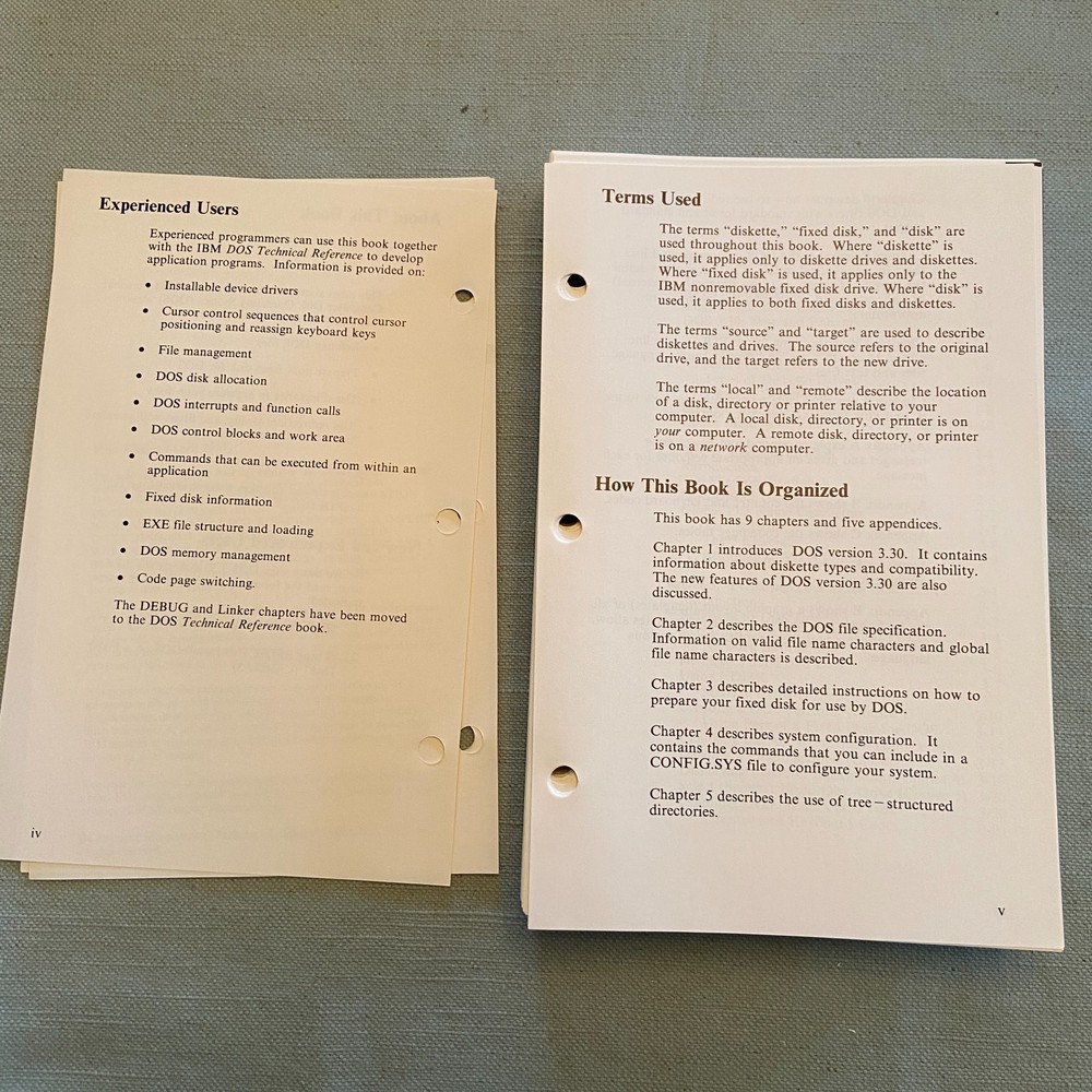 IBM Disk Operating System Version 3.30 Reference 1st Ed. 1987 Programming Family