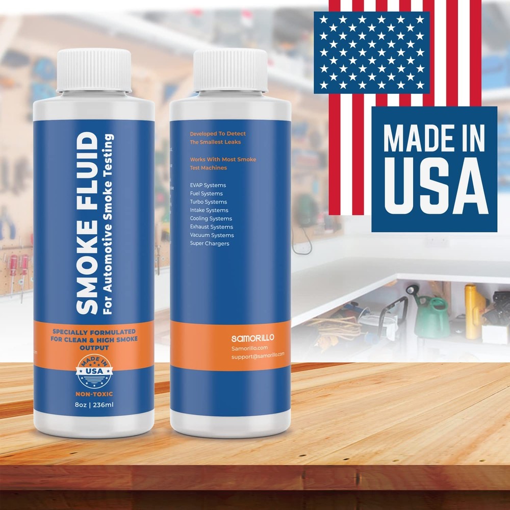 Smoke Fluid Solution for Automotive Machine Testing - [2 2-Pack, Clear