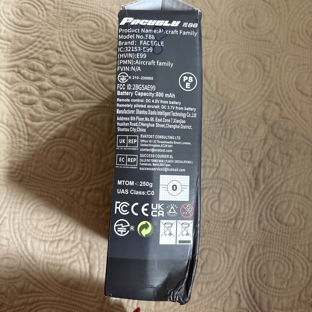 Facegle E88 Pro Drone With Camera, Case And Remote