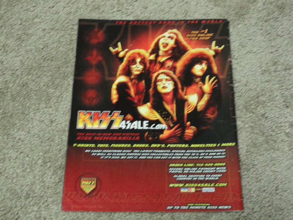 KISS Official Authorized Quarterly Magazine Issues 1 thru 5 with Posters HTF