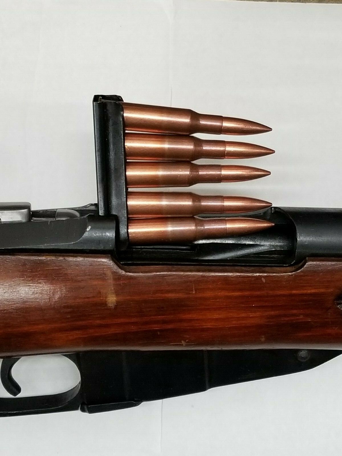 ORIGINAL RUSSIAN 5 ROUND MOSIN NAGANT STRIPPER CLIPS SET OF 5 PIECES.