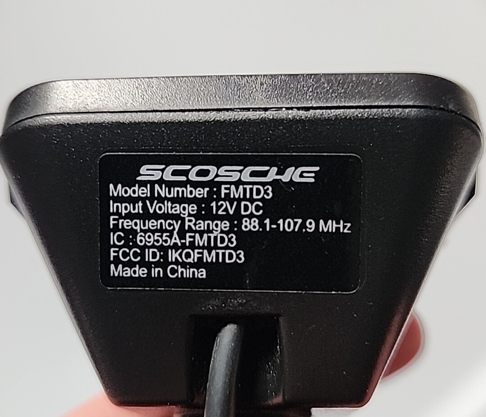 Scosche Tuneit FM Transmitter W/ Digital Display FM Stereo Flexible Neck