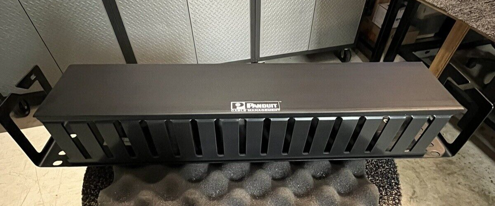 (1) PANDUIT WMPHF2 Cable Management System Black Metal.