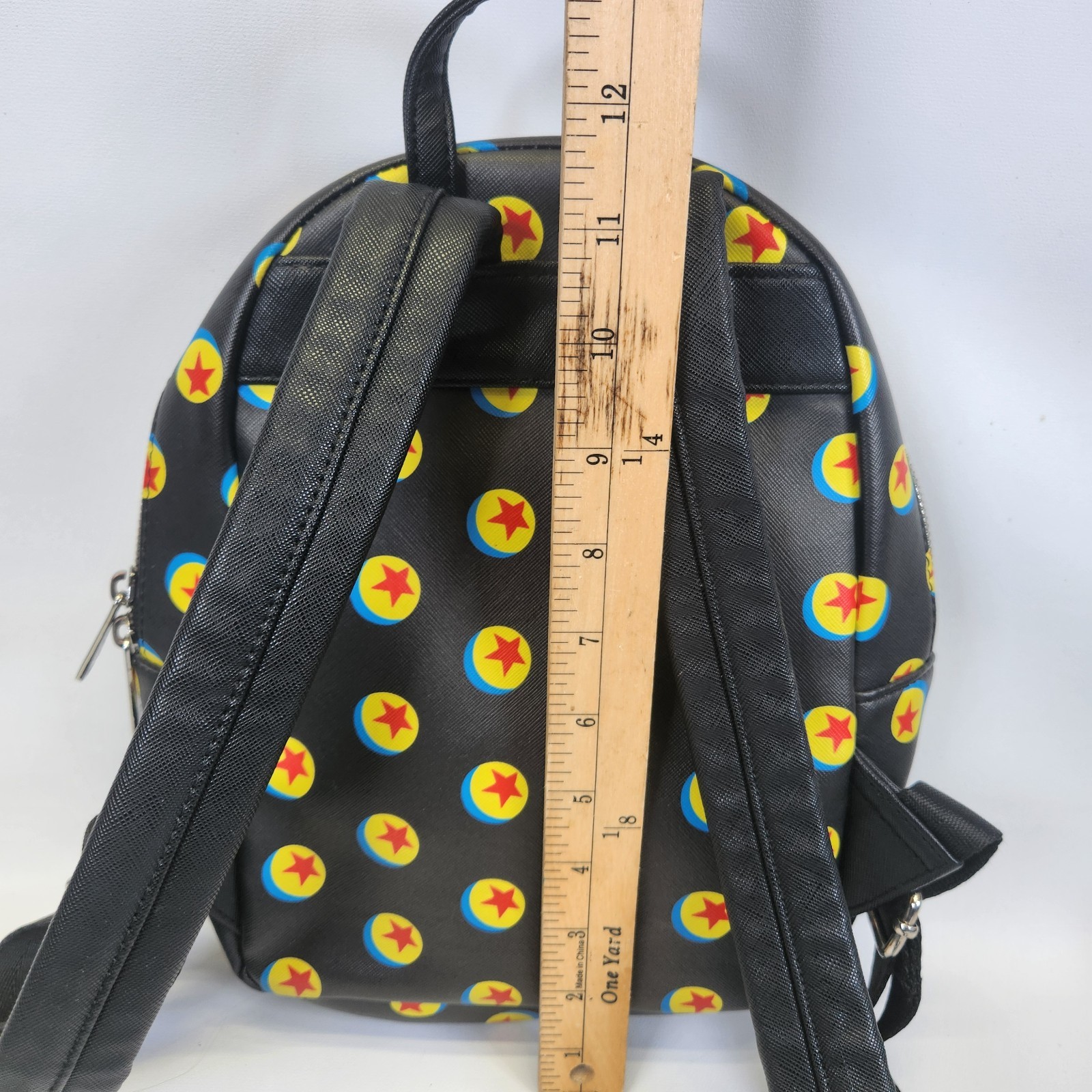 Pixar Luxo Ball Loungefly Mini Backpack Purse Rare Black Yellow Red Blue