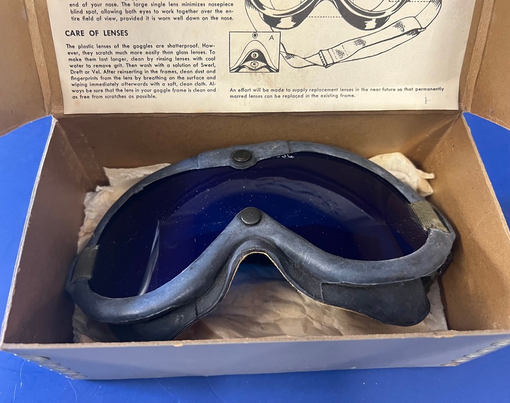 US NAVY Bu AERO BLIND FLYING GOGGLES- BOXED