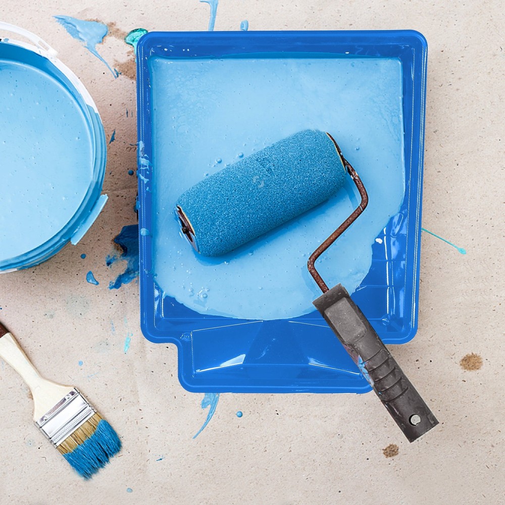 Paint Pro Plastic 9-inch Plastic Paint Tray, Blue