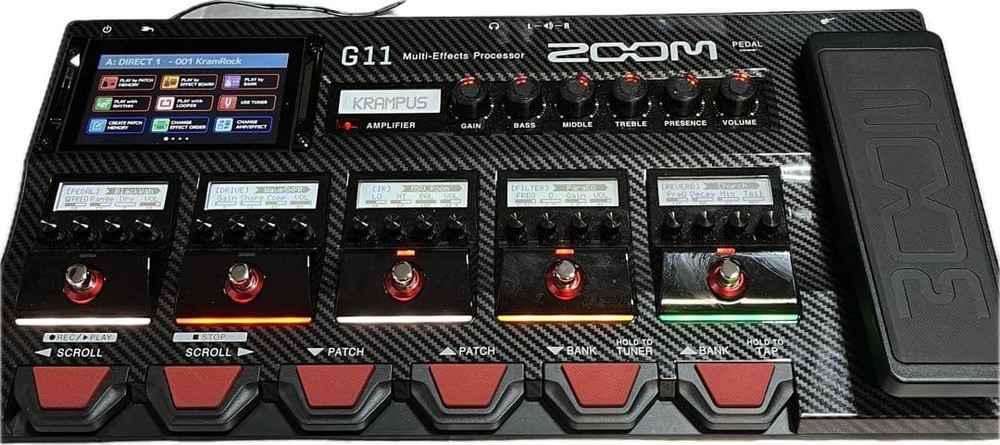 ZOOM G11 Multi-Effects Processor with AC Adapter Operation Confirmed