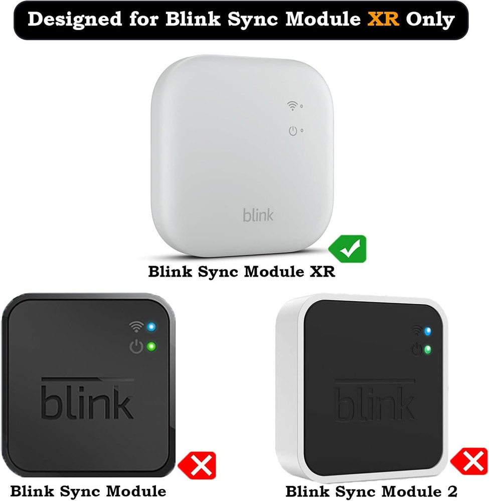 Outlet Wall Mount for Blink Sync Module XR, Space Saving Mounting Bracket Holde