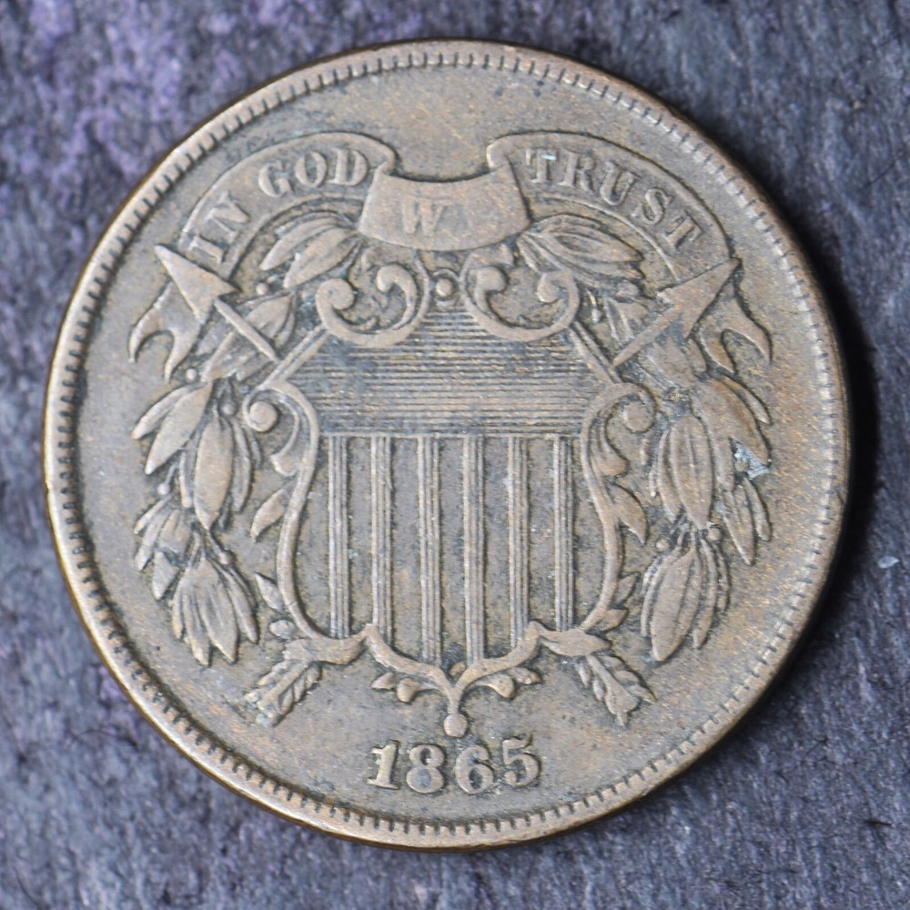 1865 2C Two Cent Piece - COINGIANTS -