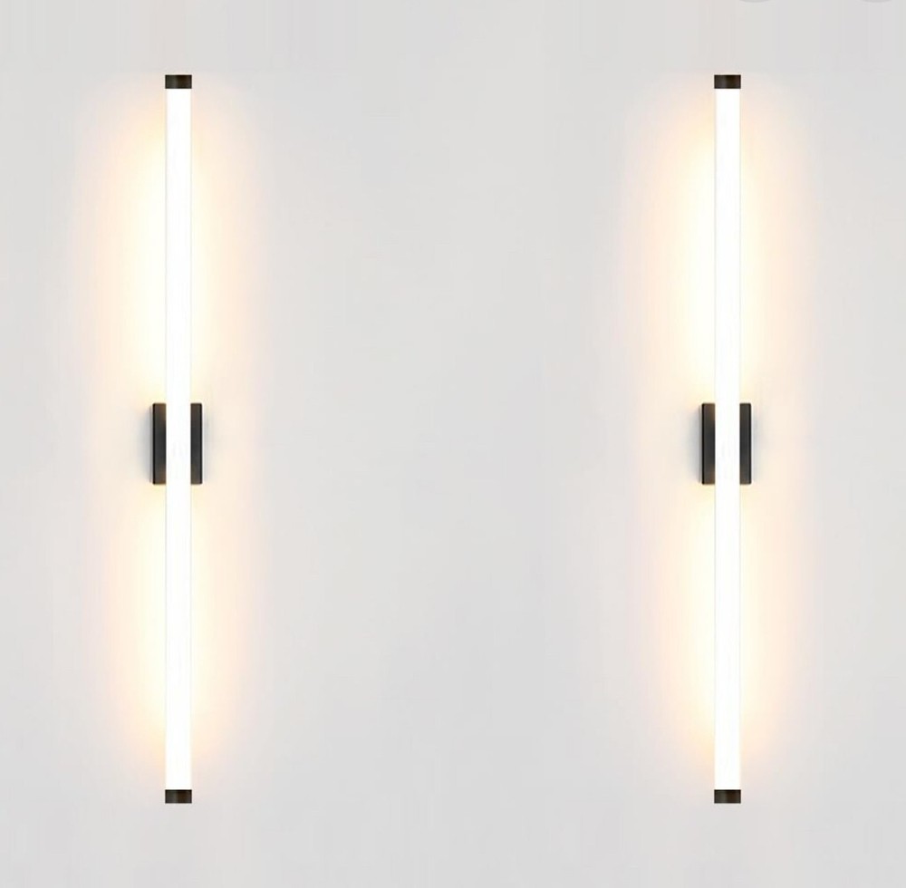 White Tube Wall Sconce.