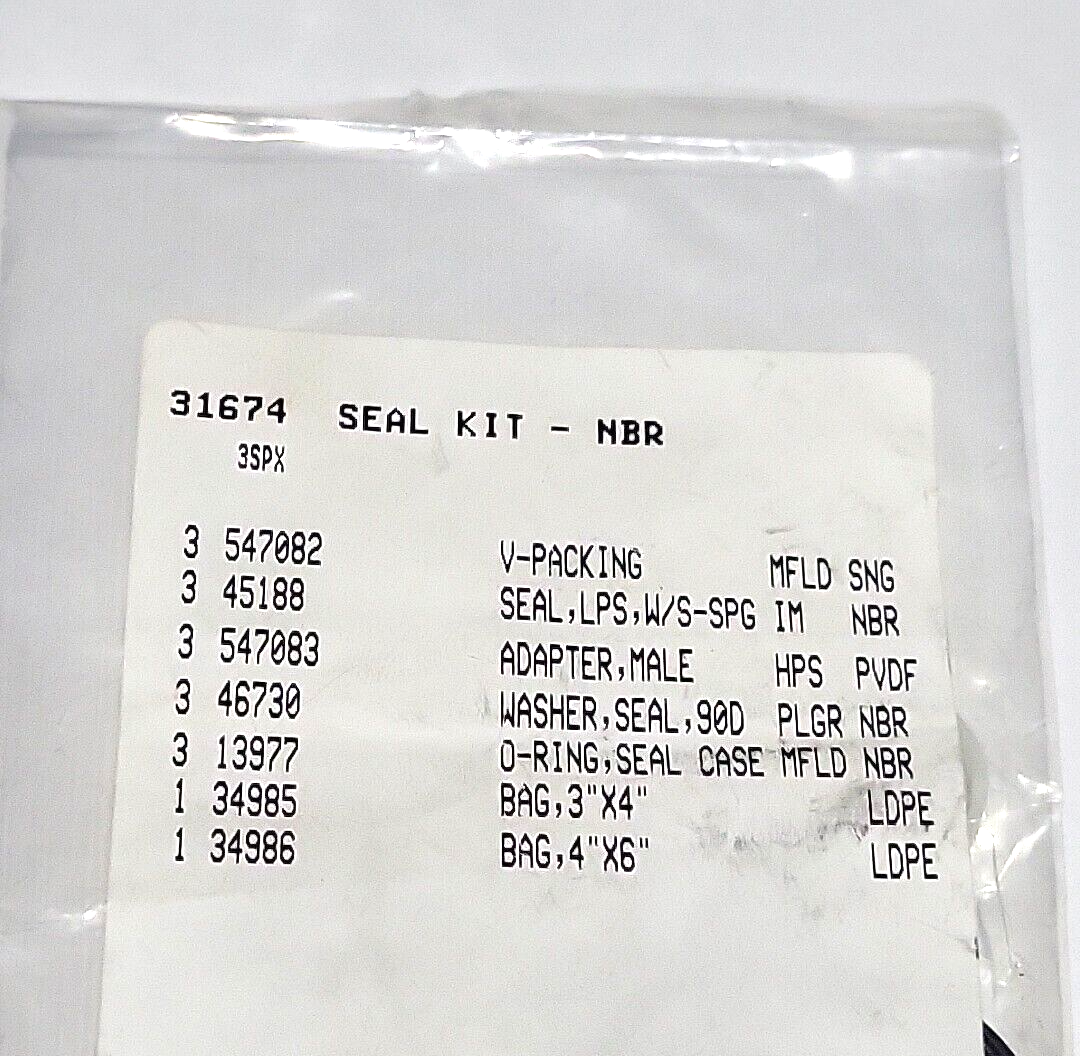31674 SEAL KIT CAT PUMPS 3SPX , 3SPX30G1I , 3SPX35GEI , OEM KIT