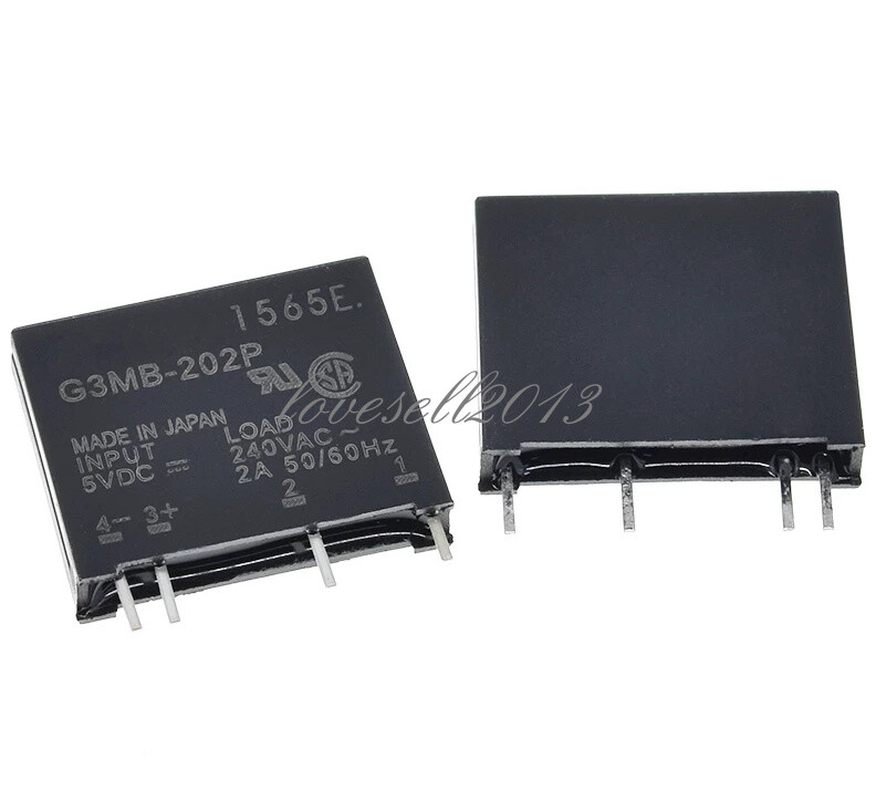 5pcs G3MB-202P DC-AC PCB SSR In 5V DC Out 240V AC 2A Solid State Relay Module