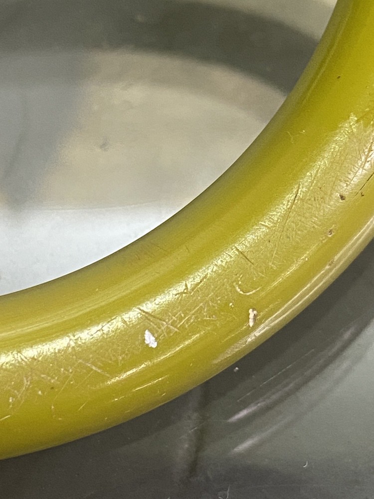 Green Bakelite Bangle Bracelet