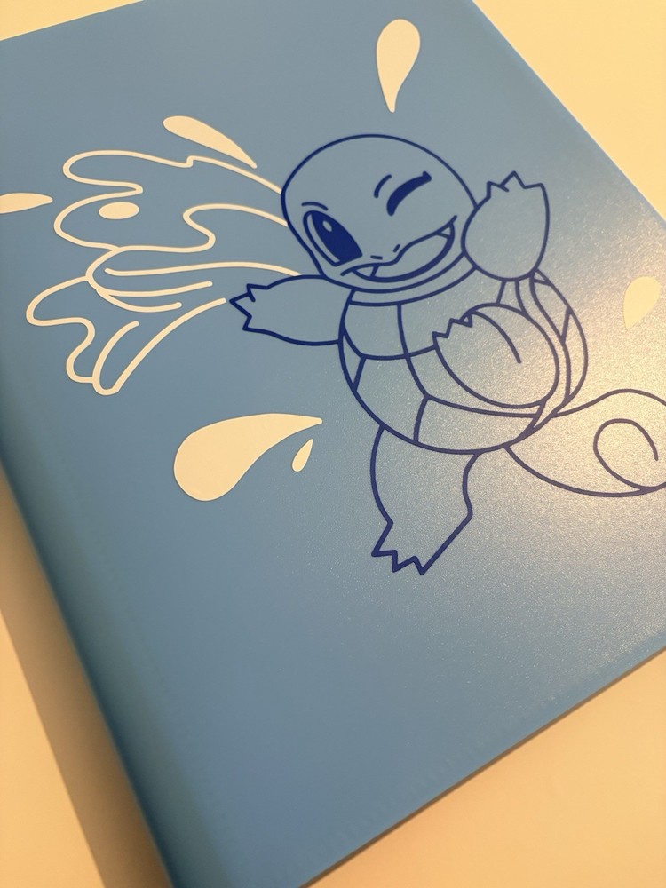 9 Pocket - Strap Binder - 360 Side Loading - Light Blue Squirtle