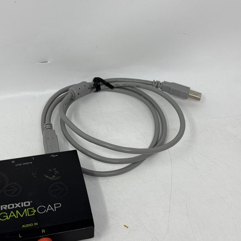 Roxio HU348-E Standard Component Cable Game Capture Device Software PS3 Xbox 360