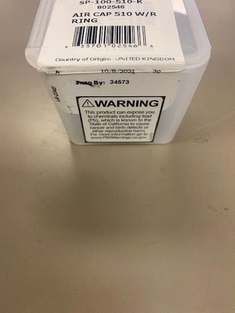 NEW DeVILBISS SP-100-510-K Air Cap with Retainer Ring