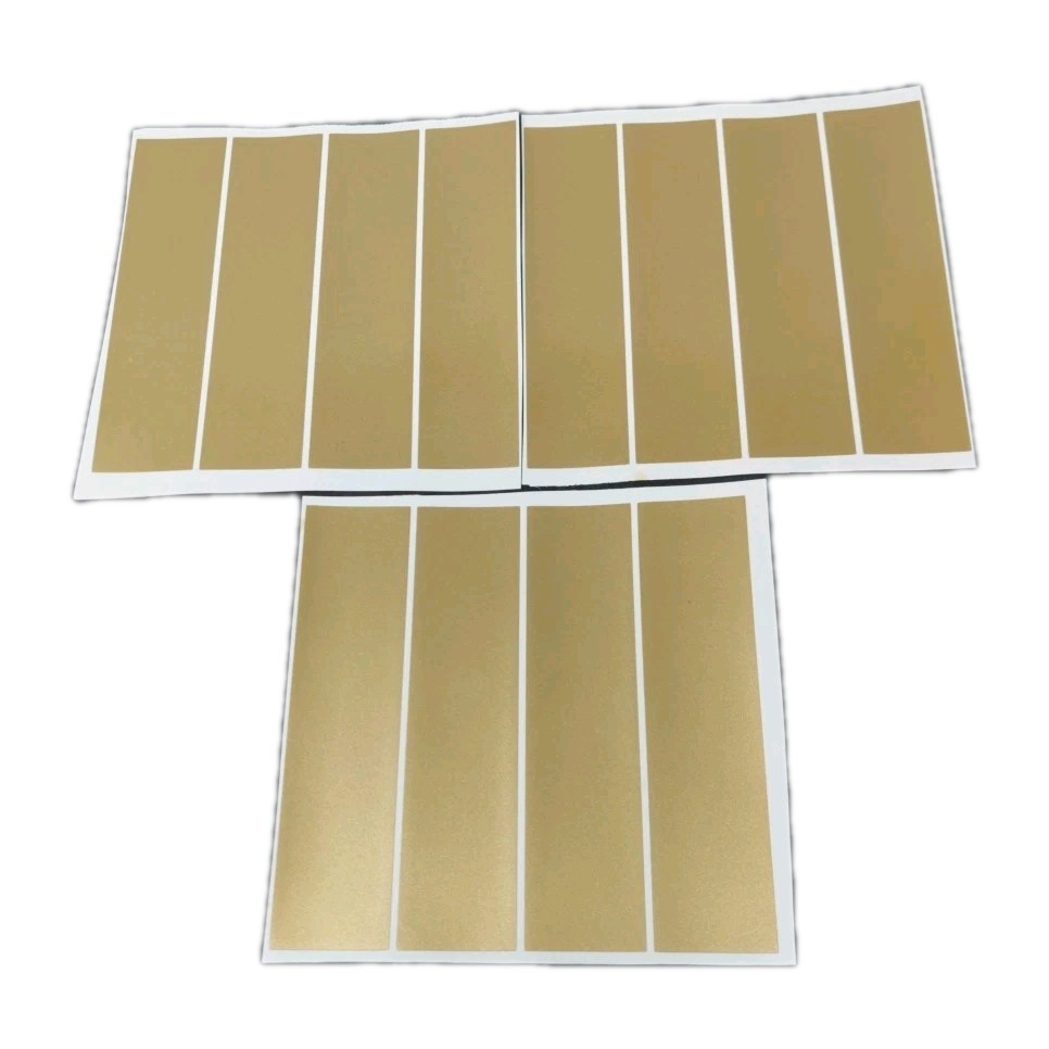 12 Pack 4" Arrow Wraps: Standard Solid Gold: Vinyl Stickers