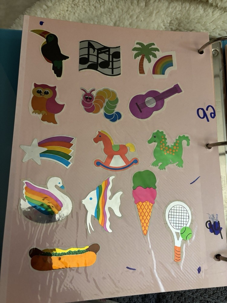 Vintage Sticker Set Mylar Foils