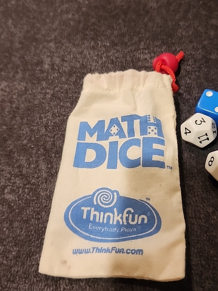 Thinkfun Dice Math Dice Chase Game Think Fun 2003 HomeSchool Classroom Smart