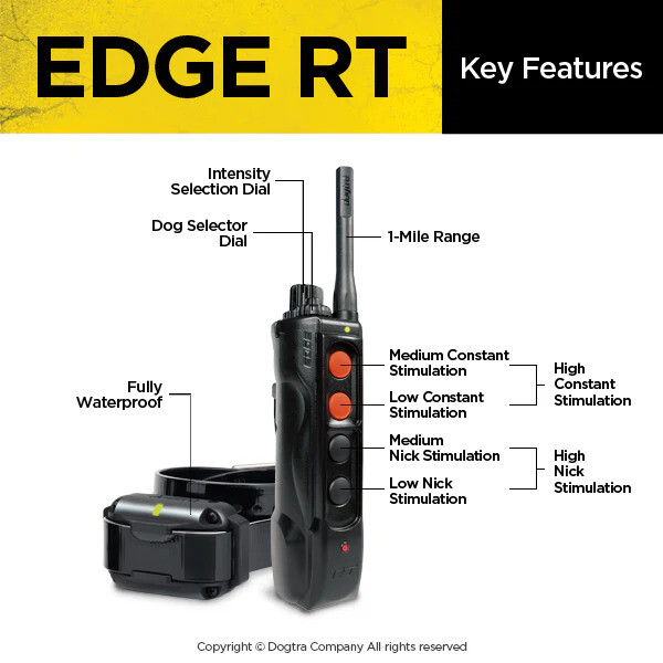 Dogtra - EDGE RT - 1 Mile - Remote Training Collar