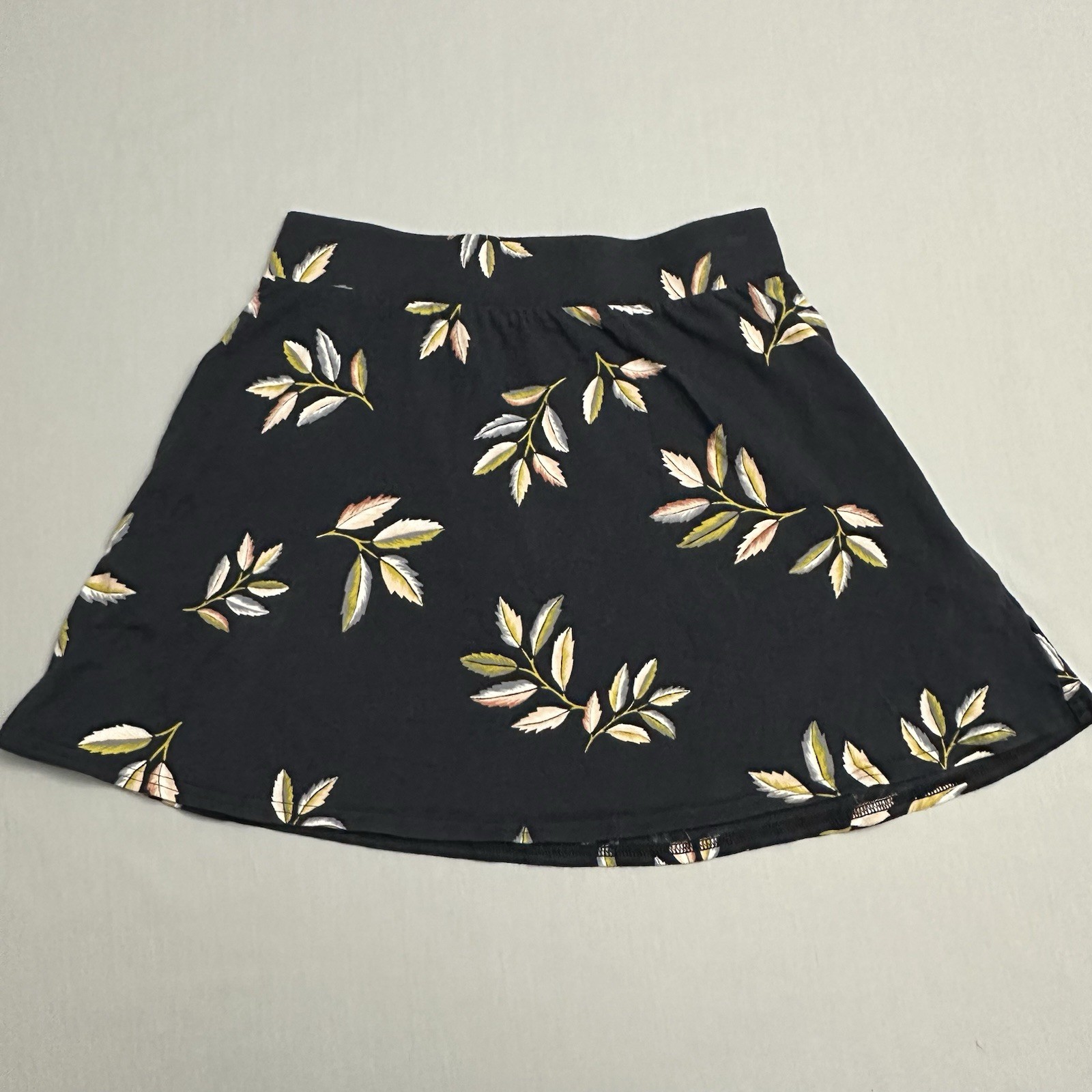Pact Skirt Womens Small S Floral Pockets Short Pull On Organic Cotton Stretch