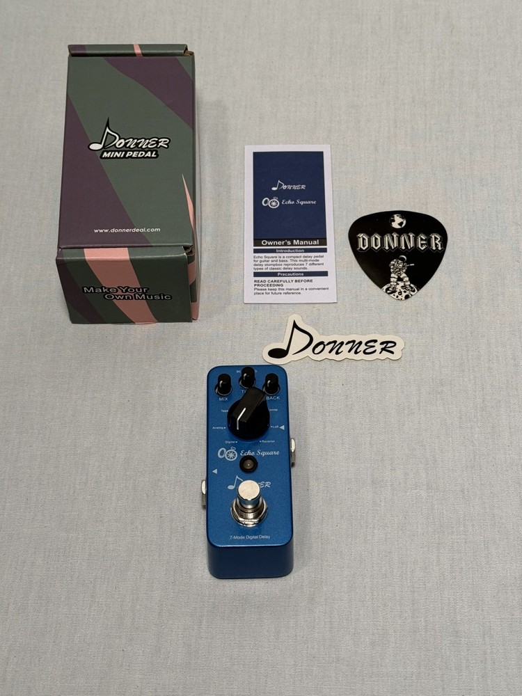 Donner Echo Square 7 Modes Delay Effect Pedal