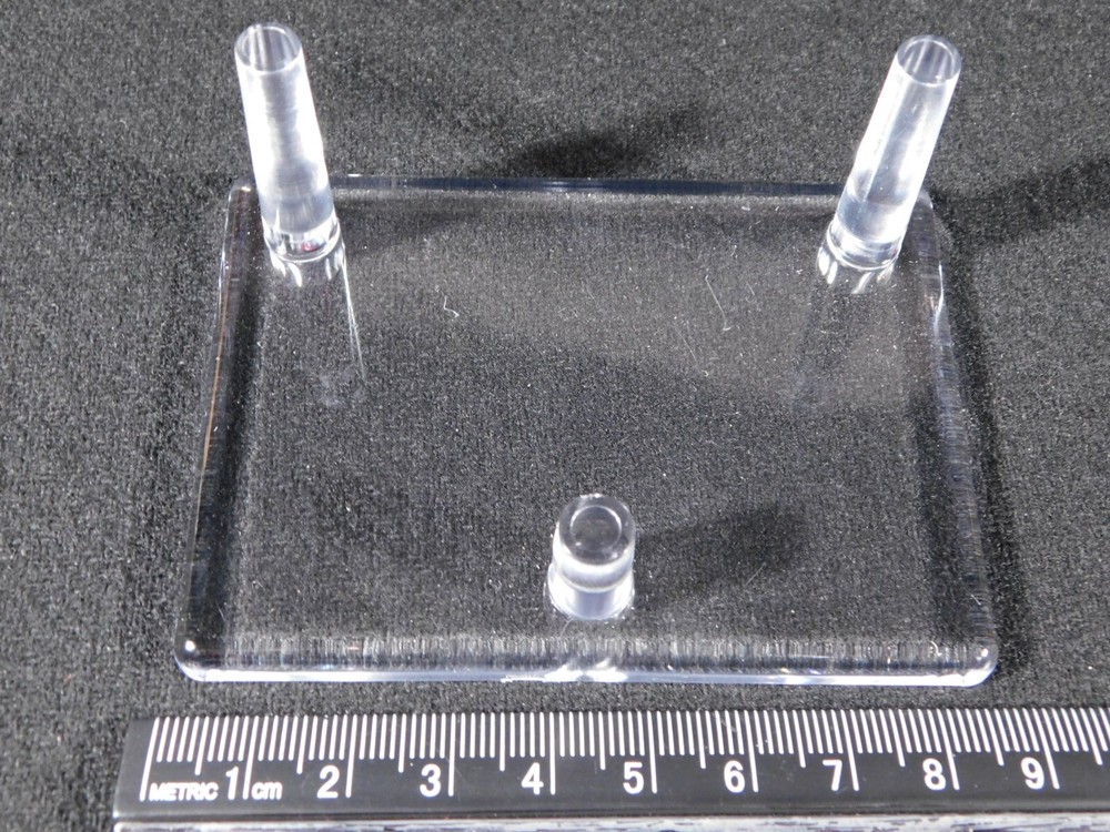 Heavy Duty THREE Post SPHERE Display Stand LARGER Size Clear Acrylic