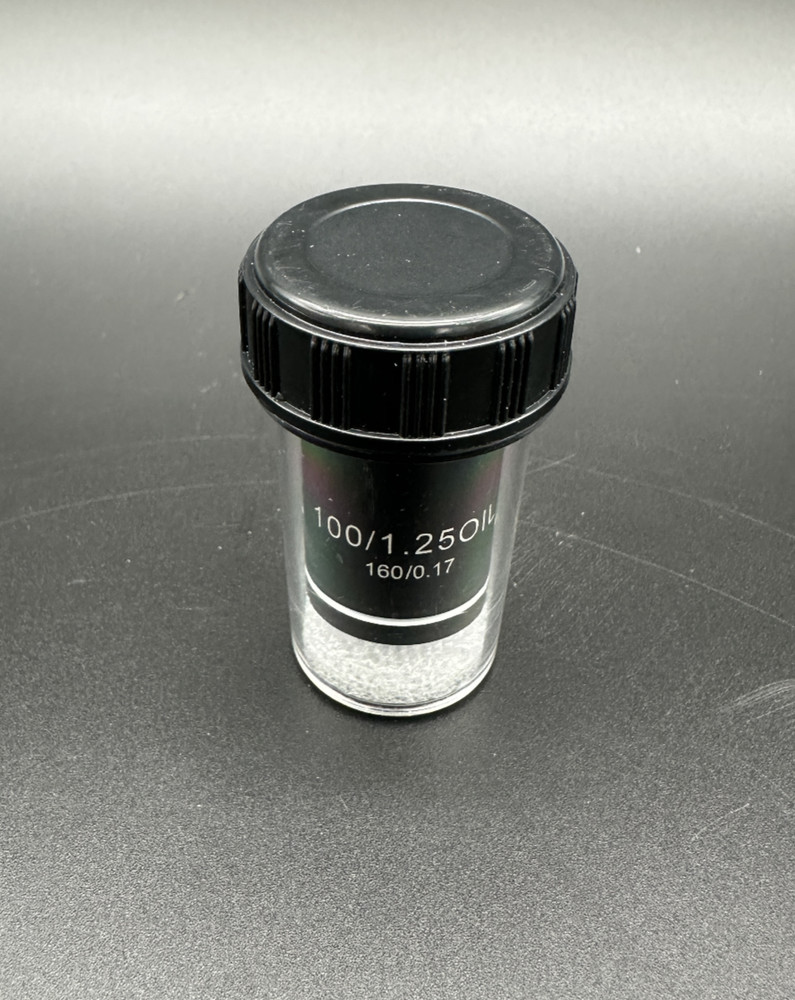 AmScope 100X Achromatic Microscope Oil Immersion Objective with Black Finish