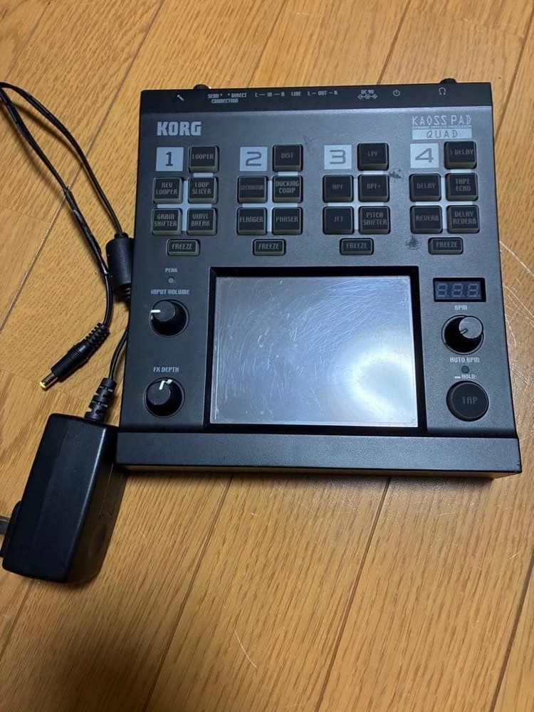 KORG Kaoss Pad Quad KP-QUAD DJ Effects Processor Touchpad Sampler w/AC Adapter