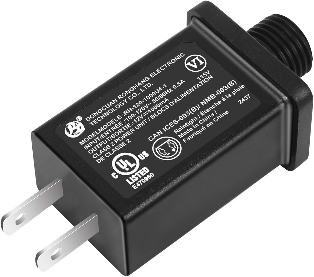 Replacement Yard Inflatable Adapter - 1A Transformer US Plug for Halloween Infla