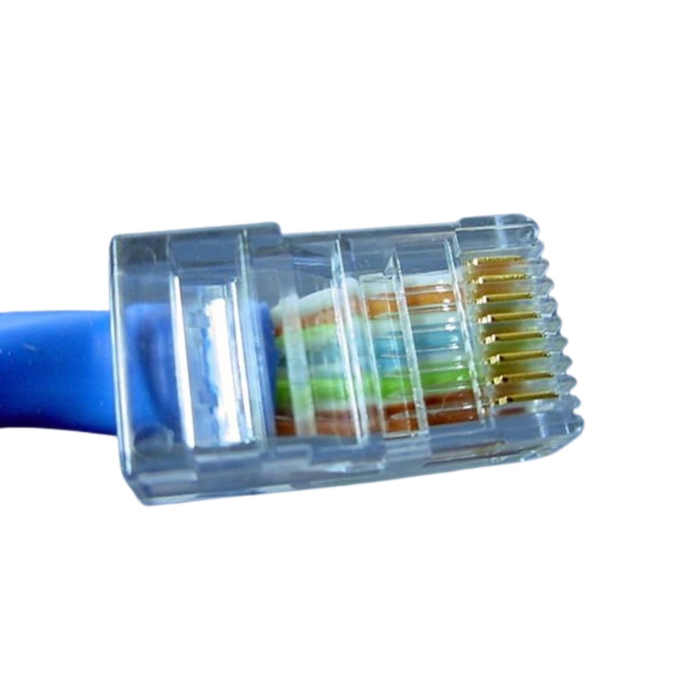 Leviton 52455-15B Blue Cat5 15ft Ethernet Cable Data Patch Cords Network 5-Pack