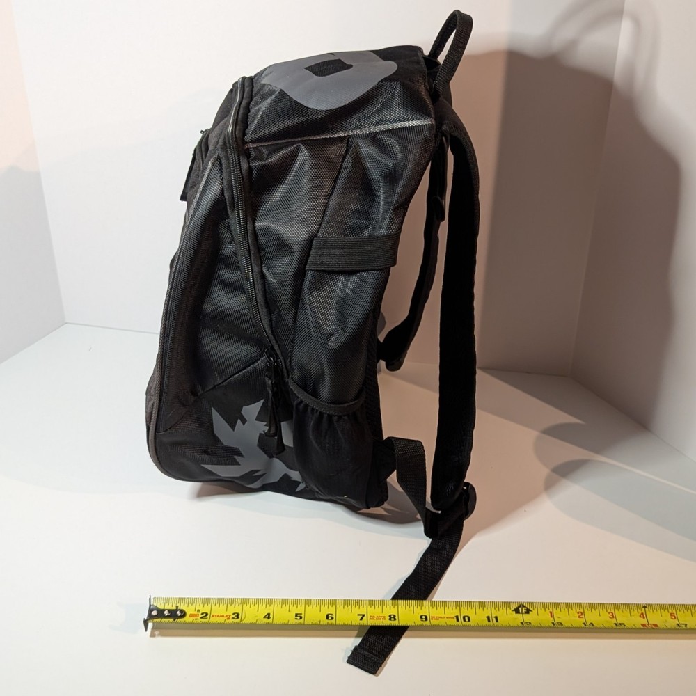 DeMarini Baseball Softball Backpack w Double Bat Pockets, Black, Practice Rugged