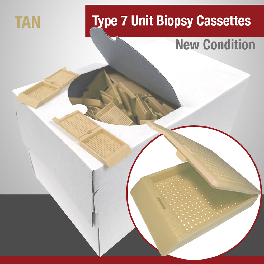 Embedding Cassettes, Type-6, Tan, One-Piece, 1,000 Per Case Pack