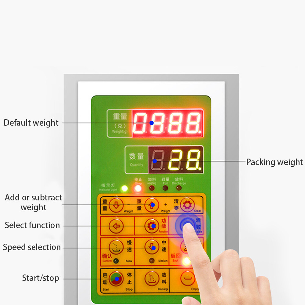 10 - 999G Auto Packing&Filling Machine Weigh Filler For Tea/seed/grain 110V NEW