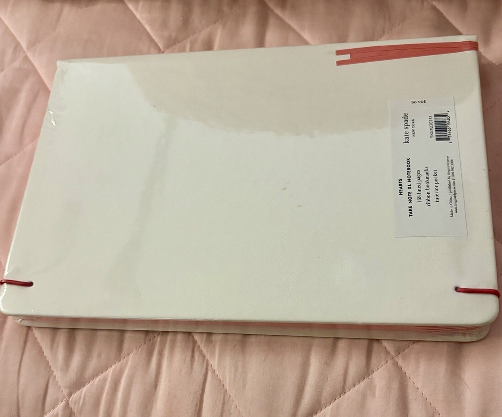 NEW Kate Spade Valentine's Day Take Note Large Notebook Journal
