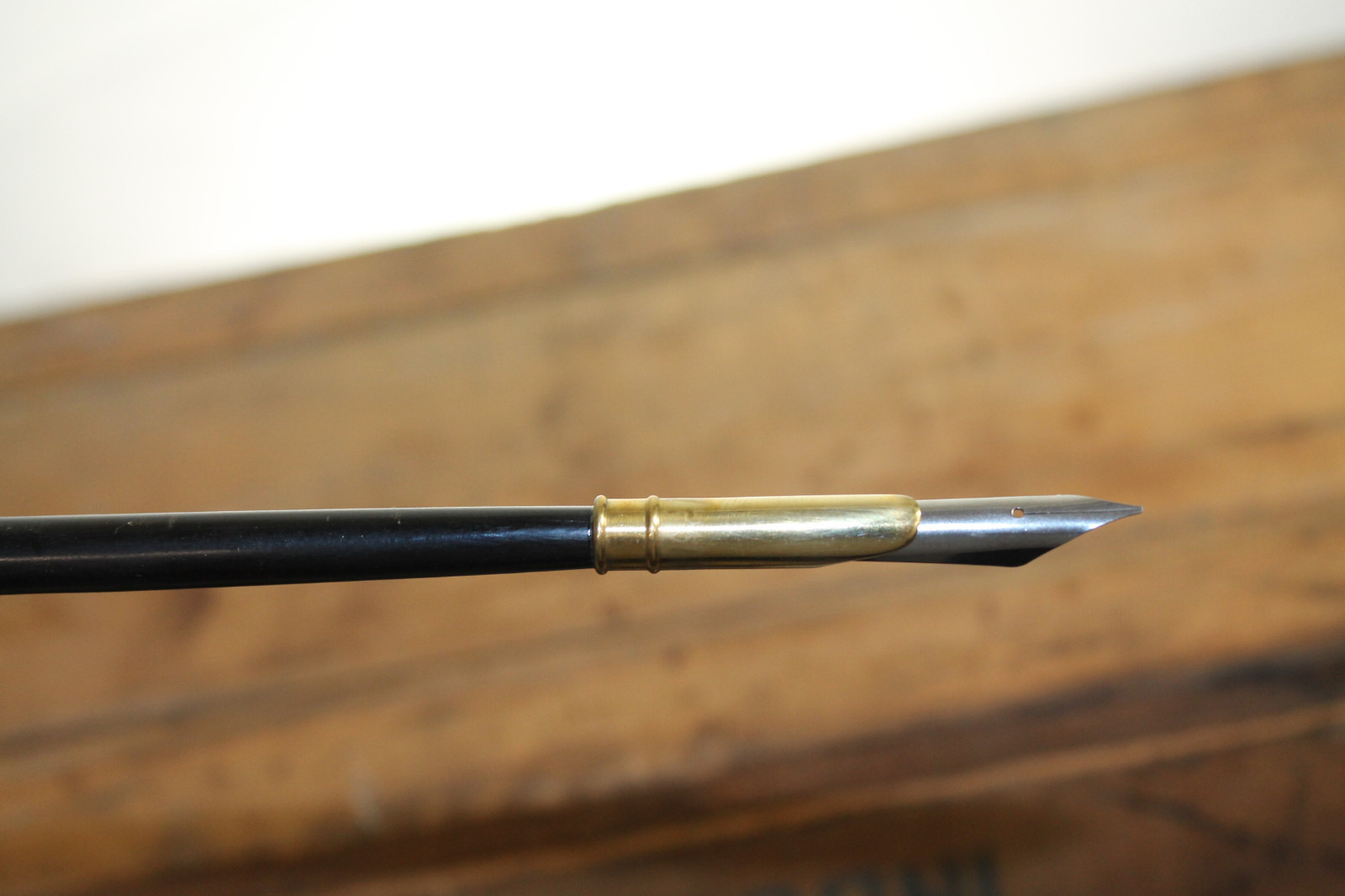 Vintage Antique Style Turned Black Horn Calligraphy Ink Dipping Pen