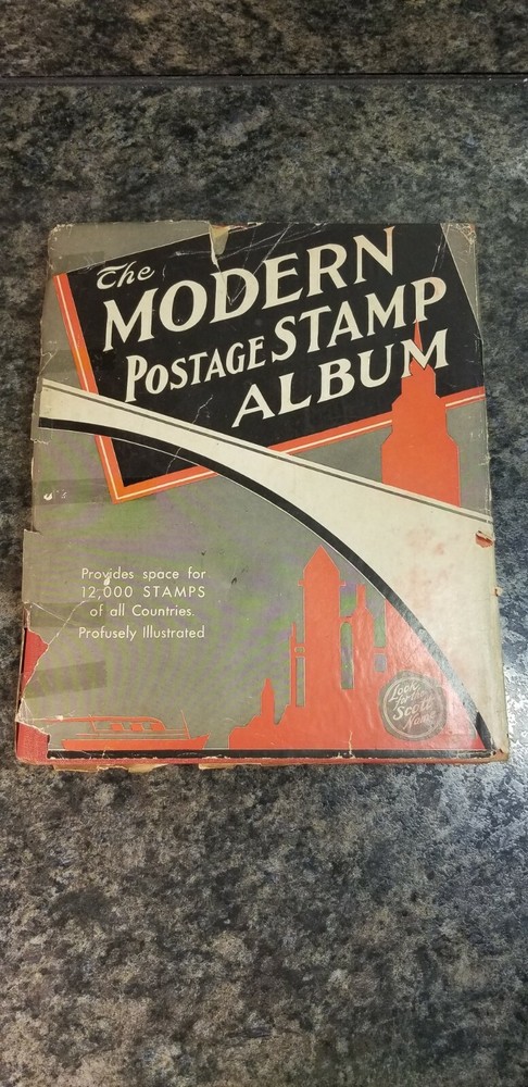 1935 Scott The Modern Postage Stamp Album w/Various Stamps (885)