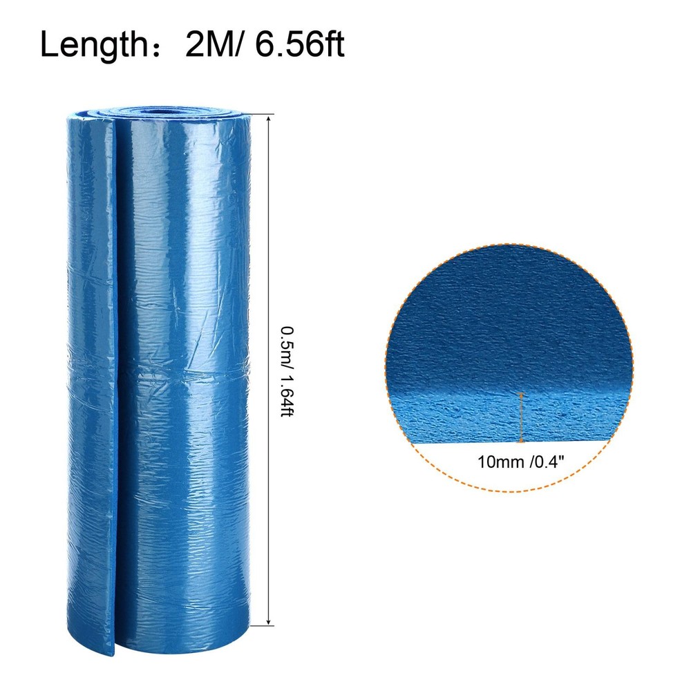 Insulation Board 6.56ft Long 1.64ft Width 0.4 Inch Thickness Blue